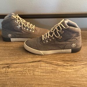 Timberland Mens Grey Canvas Hiker